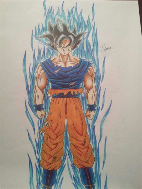 Drawing Goku Ultra Instinct !!! | DragonBallZ Amino