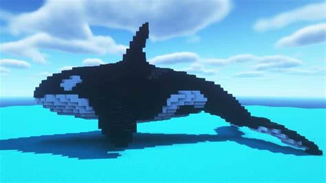 Orca Whale - Minecraft Block-By-Block Tutorial - (Rina the Orca) in ...