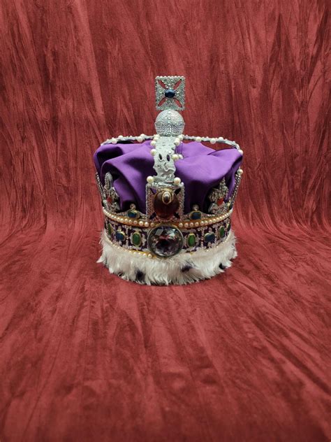 Queen Elizabeth Crown Replica State Imperial Crown 1:1 Scale - Etsy UK