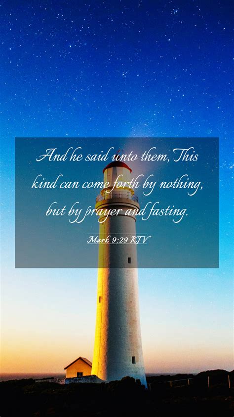 Mark 9:29 KJV Mobile Phone Wallpaper - And he said unto them, This kind ...