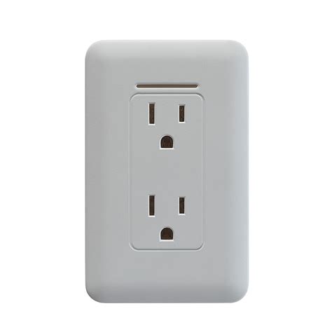 Shop Safer Socket 15-Amp 120-Volt Wireless White Indoor Duplex Wall ...