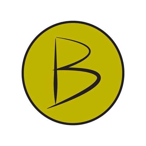 letter B in yellow Circle, a logo 6209179 Vector Art at Vecteezy