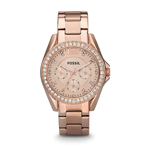 Fossil Riley Analog Rose Gold Dial Women's Watch - ES2811 : Fossil ...