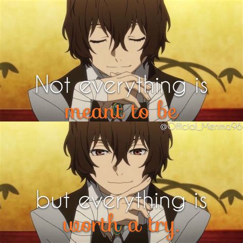 Dazai Osamu || Bungou Stray Dogs || Anime Quote | Anime quotes, Anime ...