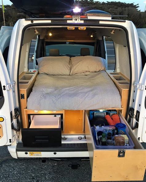 9 DIY Ford Transit Connect Camper Van Conversions | Ford transit ...