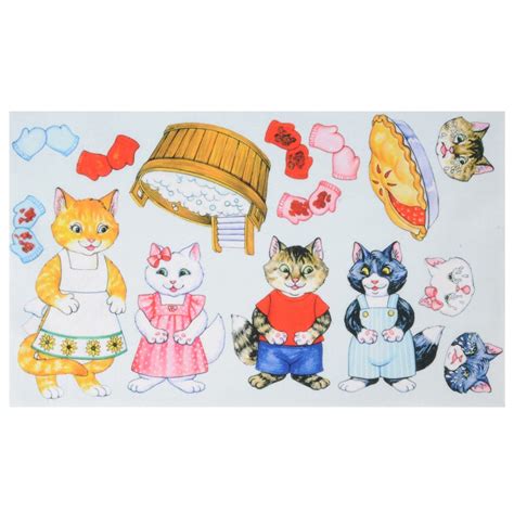 The Three Little Kittens Who Lost Their Mittens Felt Set - 16 Pieces