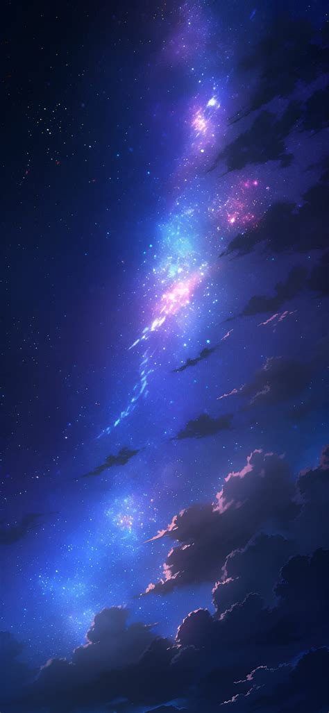 Night Sky & Cloudy Stars Wallpapers - 4K Space Wallpapers iPhone