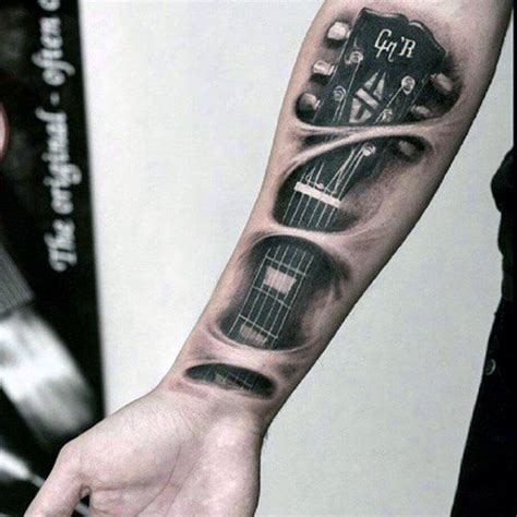 Forearm Music Strings Of Guitar Tattoos For Men Arm Tattoos For Guys ...