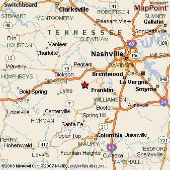 Fairview, Tennessee Area Map & More