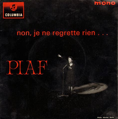 GENERAZIONI e "PICK-UP": EDITH PIAF - NON, JE NE REGRETTE RIEN ...