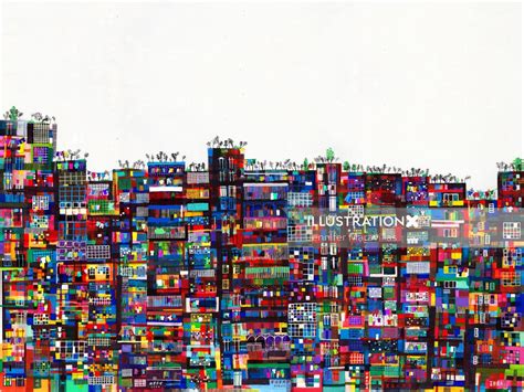 Kowloon Walled City | Illustration by Jennifer Maravillas