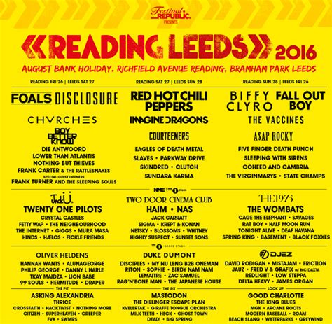 Preview: Reading & Leeds - BBC Introducing Stage Lineup Announced ...