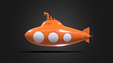 Kids Cartoon Submarine - Download Free 3D model by MotionStudioArts ...