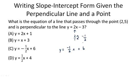 Equations of Perpendicular Lines | CK-12 Foundation