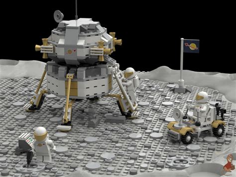 Classic Space Moon Landing : lego