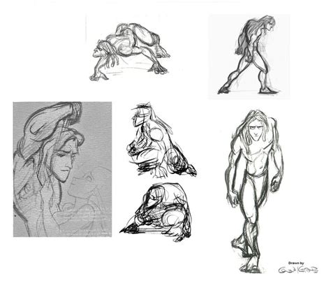 Tarzan sketches | Glen keane, Sketches, Character design animation