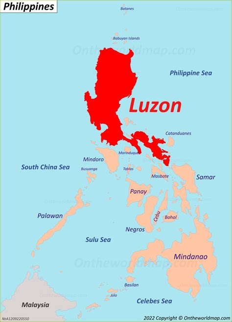 Illustrated Map Of Luzon Philippines Map Photo Print Philippine Map ...