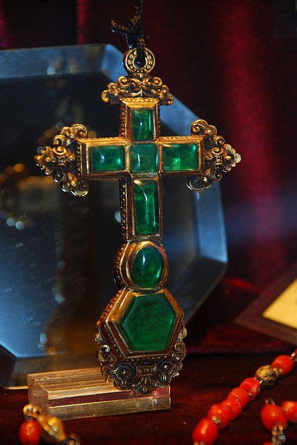 From the Atocha shipwreck, the Atocha gold and emerald cross. I saw ...