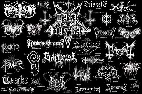 May the devil take us...: Black Metal Logos