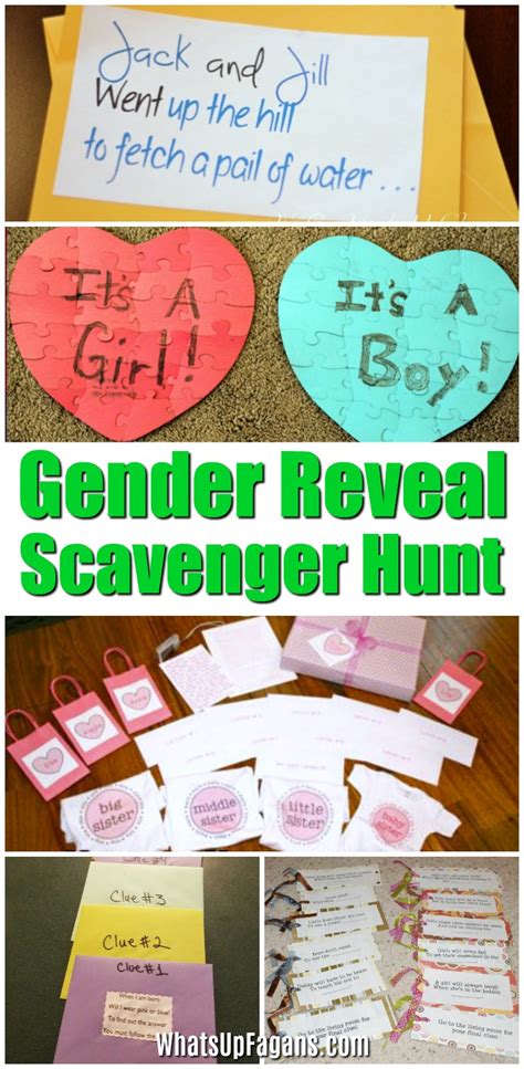 Ideas to Pull Off an Interactive Gender Reveal Scavenger Hunt