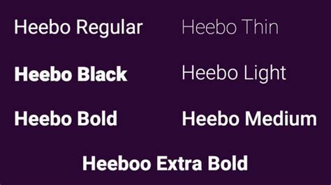 Heebo Font Free Download | The Fonts Magazine