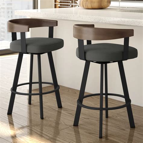 Amisco Lars Swivel Counter and Bar Stool - Bed Bath & Beyond - 24014760 ...