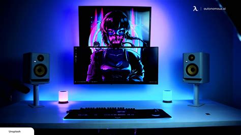 Pink and Blue Gaming Setup for PC Gamers