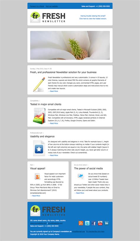 Outlook Email Newsletter Templates