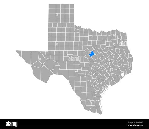 Map of Hamilton in Texas Stock Photo - Alamy