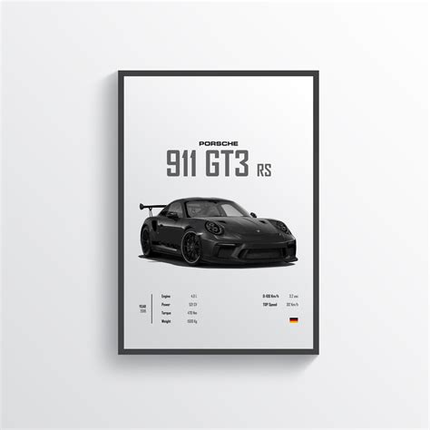 Get Porsche 911 GT3 RS Poster | High-Quality Car Art | 24posters