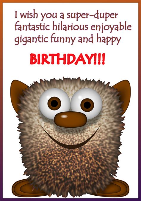 Happy Birthday Free Printable Funny Birthday Cards - Printable Form ...