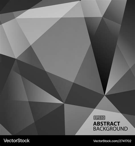 Abstract dark grey geometric background Royalty Free Vector