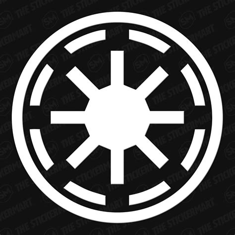 Star Wars Galactic Republic Symbol Vinyl Decal | Star wars decal, Star ...