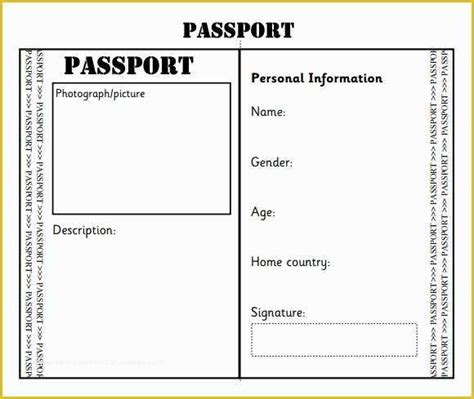 Passport Photo Template Psd Free Download Of Printable Passport ...