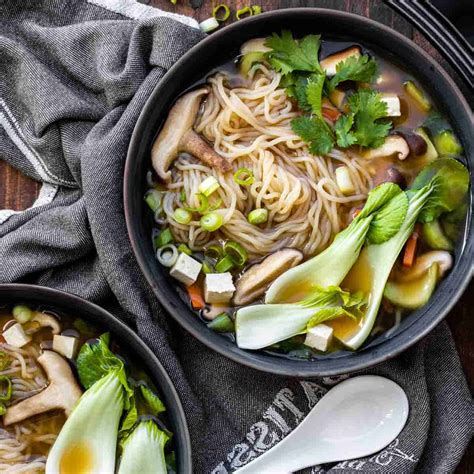 Easy Vegan Miso Soup with Noodles and Vegetables | Recipe Cart