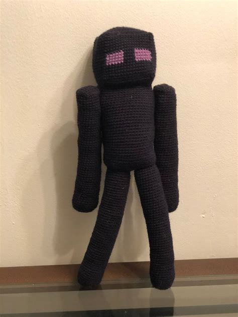 Mincraft Enderman Plush Minecraft Character Cutecroshetatoz | Etsy