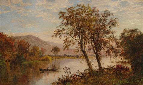 View on the Hudson River Painting | Jasper Francis Cropsey Oil Paintings