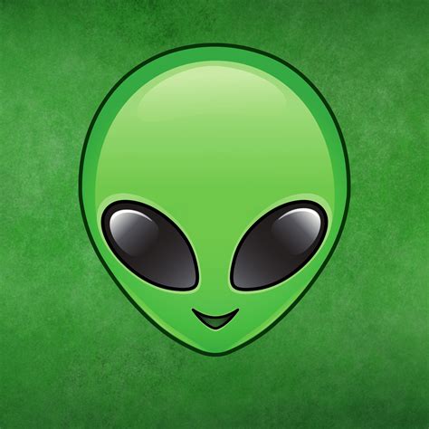 Alien Emoji Face Invader Halloween Spaceship Green iPad Wallpaper - HD ...