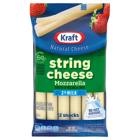 Save on Kraft Natural Reduced Fat Mozzarella String Cheese - 12 ct ...