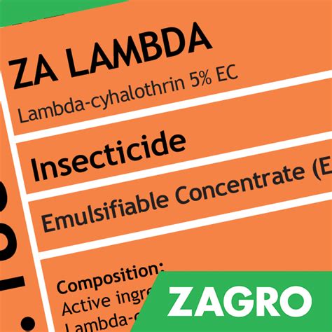 Lambda Cyhalothrin Non-systemic insecticide with contact and stomach action