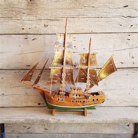 Wooden Pirate Ship Model, Handmade Pirate Ship. Model Pirate Ship ...