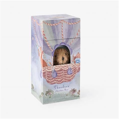 Theodore the Adventure Bear Toy in Gift Box – Elegant Baby