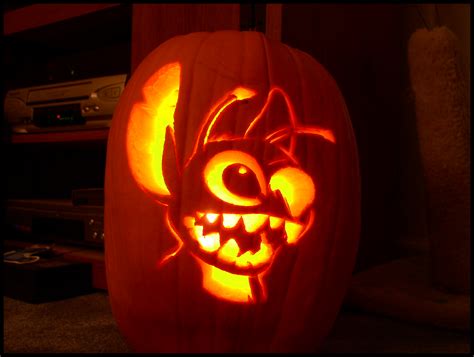 Stitch Pumpkin Carving - 5 Hrs by Experiment720 on DeviantArt