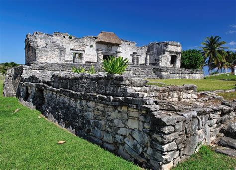 Archaeological Site of Tulum Stock Photo - Image of health, palm: 18542488