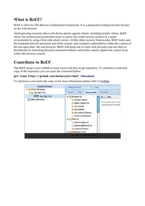 BeEF XSS Framework | Computing | Technology | Free 30-day Trial | Scribd