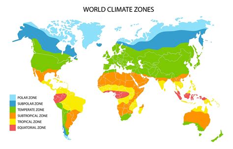 Temperate Climate Zone Map