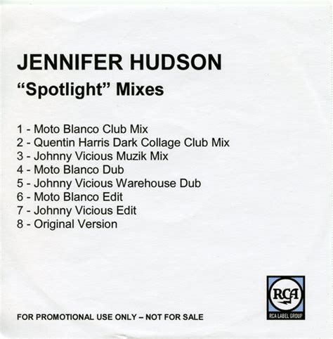 Jennifer Hudson – Spotlight (Mixes) (2008, CDr) - Discogs