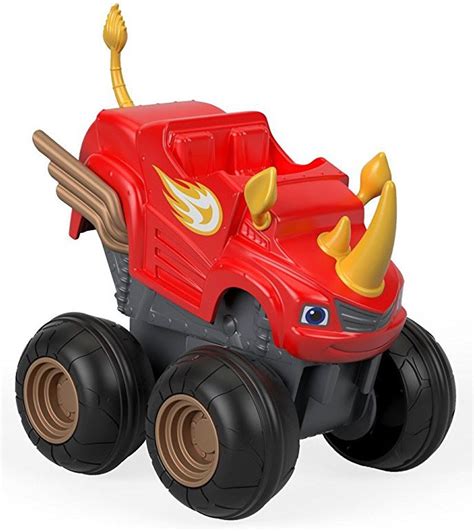 Fisher Price Blaze the Monster Machines Slam Go Rhino Blaze Vehicle ...