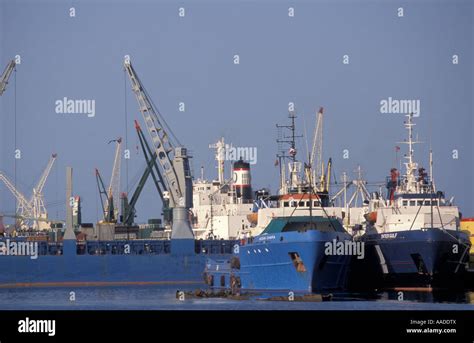 Port of Massawa Eritrea with ships and cranes Stock Photo - Alamy