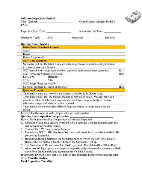 Software Inspection Checklist - How to create a Software Inspection ...